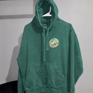 Happy Camper Green Hoodie